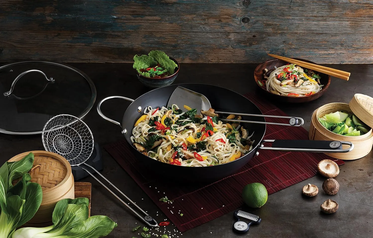 Kuhn Rikon Christopher Kimball's Milk Street Wok Spatula, 13-inch, Stainless Steel