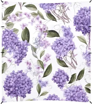 Lavender Floral Purple Print Canopy Beach Tent Outdoor Patio Sun Shade Shades Camping Sun Shelter 9.2 × 10.5 FT Waterproof with Poles Sandbags Easy