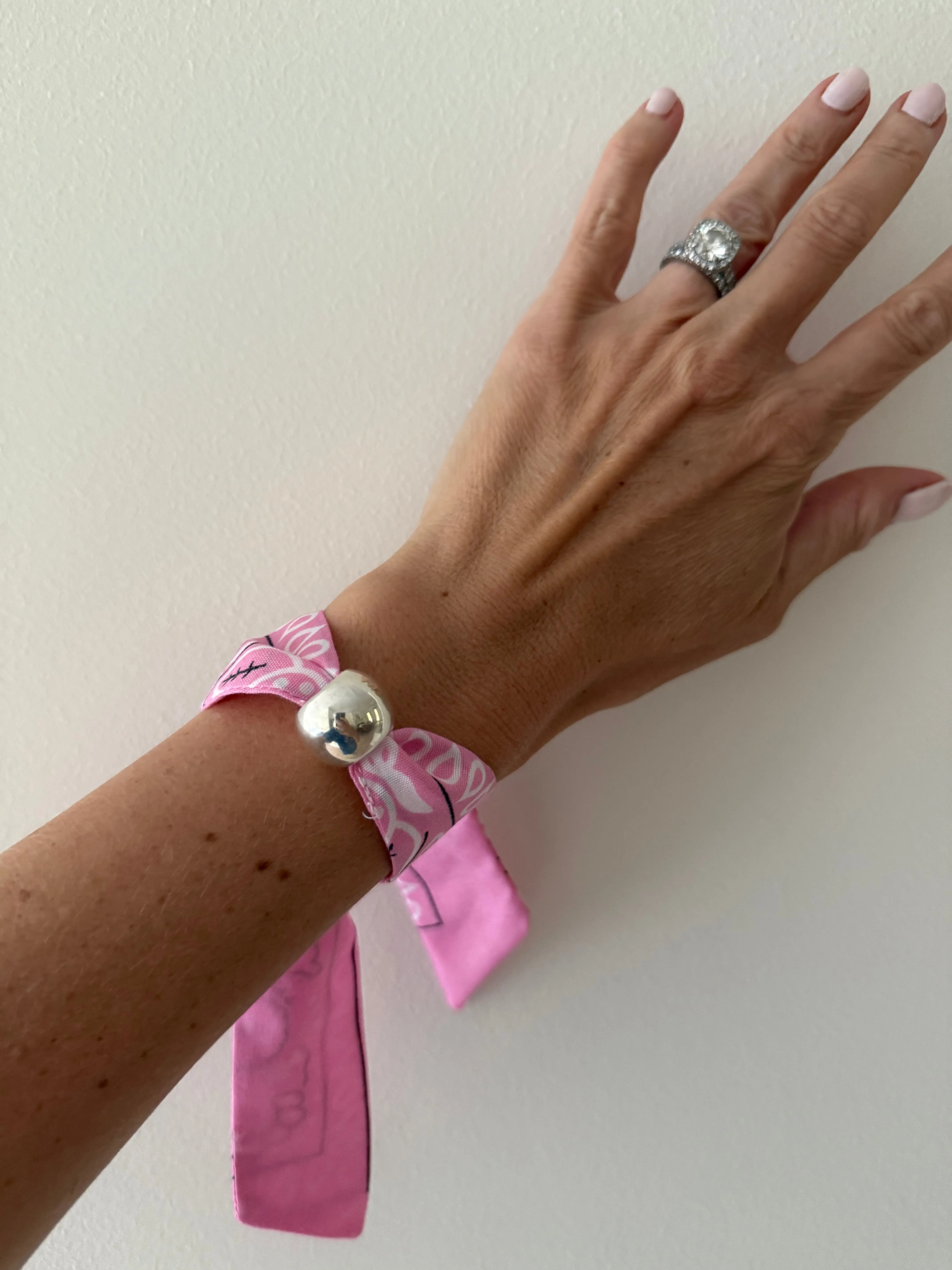 Le Bandana Twilly Pearl or Silver