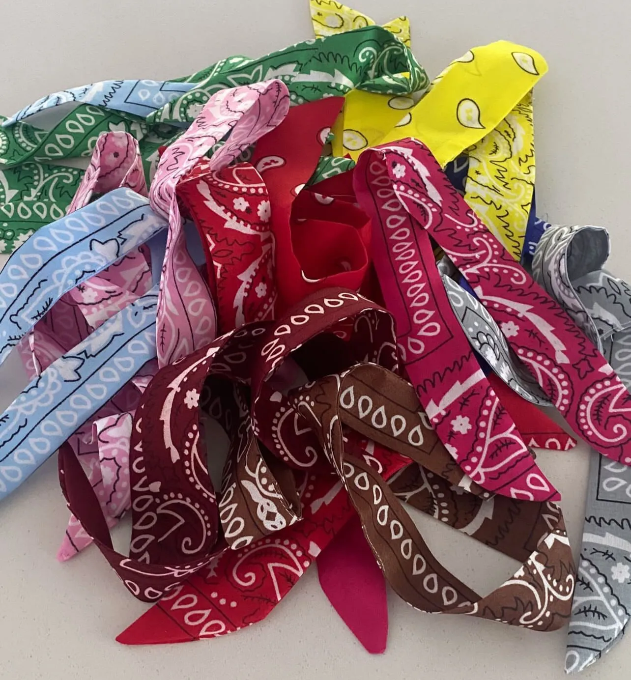 Le Bandana Twilly Pearl or Silver