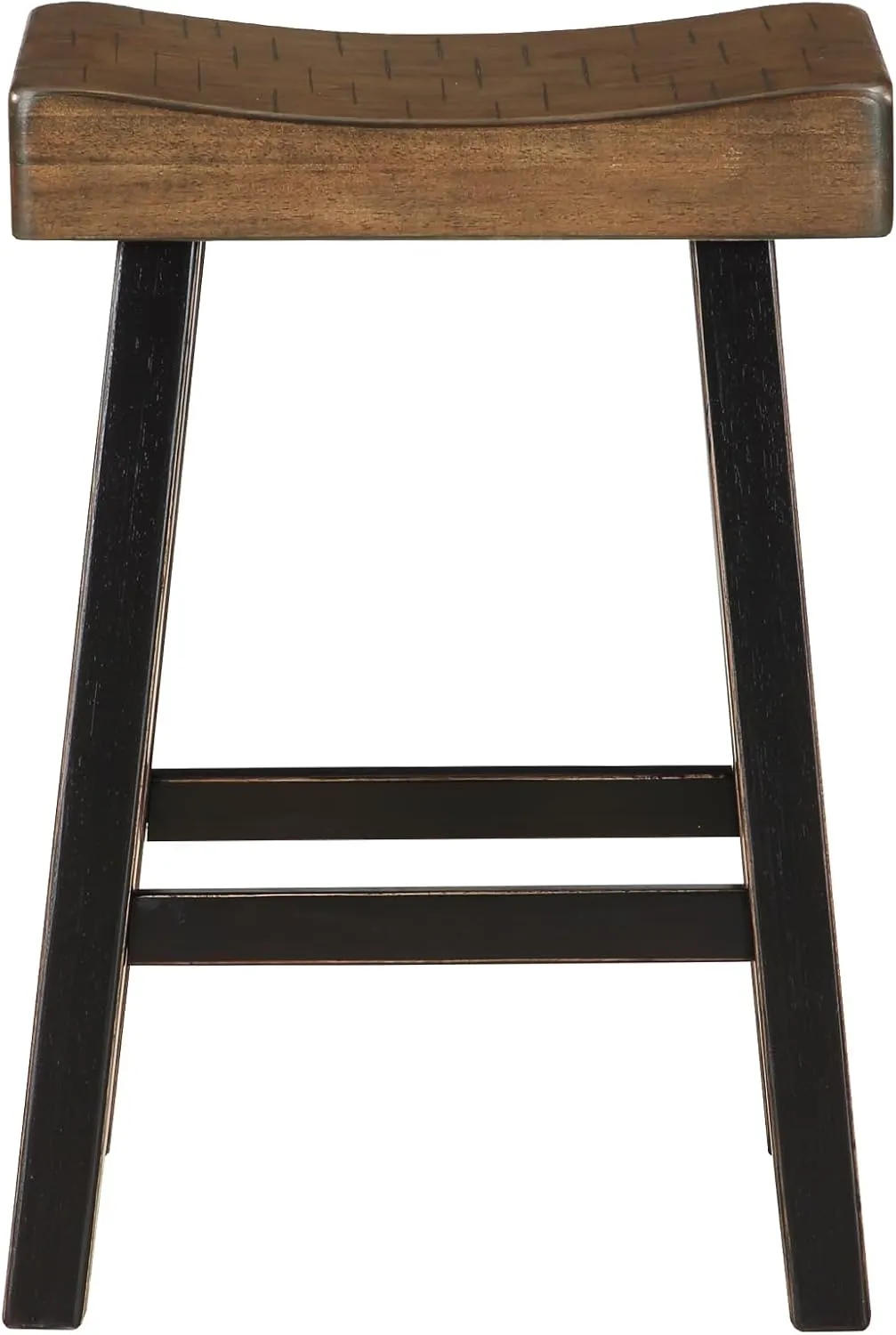 Lexicon Bar Table Set for 3, Small Kitchen Table Set Kitchen Island Table with 3 Saddle Bar Stools, 4 Piece Dining Table Set for Breakfast Nook, Living Room, Apartment, Counter Height, Black/Brown