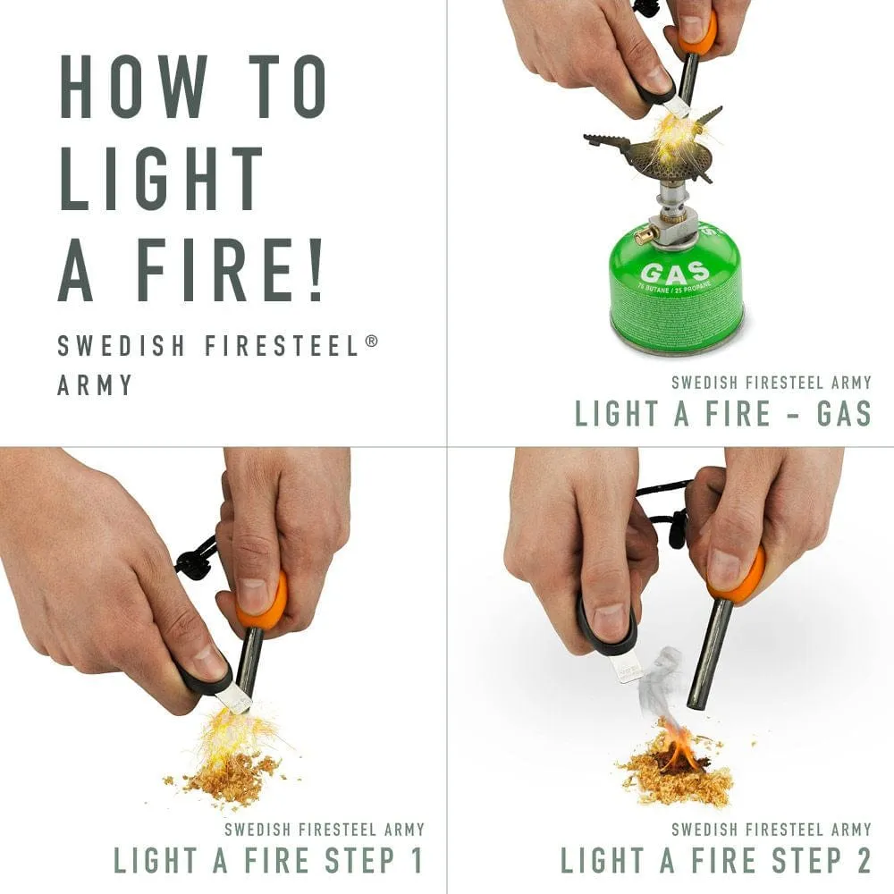 Light My Fire Firesteel Army - Slaty Black (12,000 strikes)