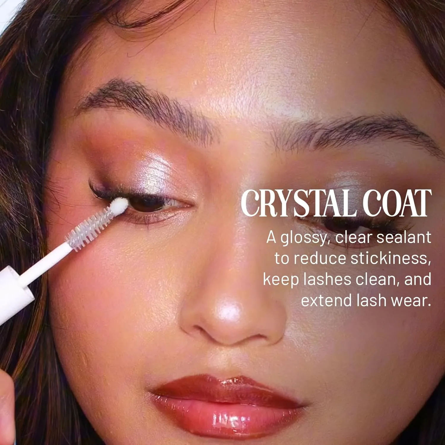 Lilac St. - Lilac Lash Crystal Coat - Glossly & Clear Lash Sealant - Long Lasting Lash Application - Extend Wear - Brush Applicator Tip - Waterproof - Cruelty Free, Vegan, Women Founded