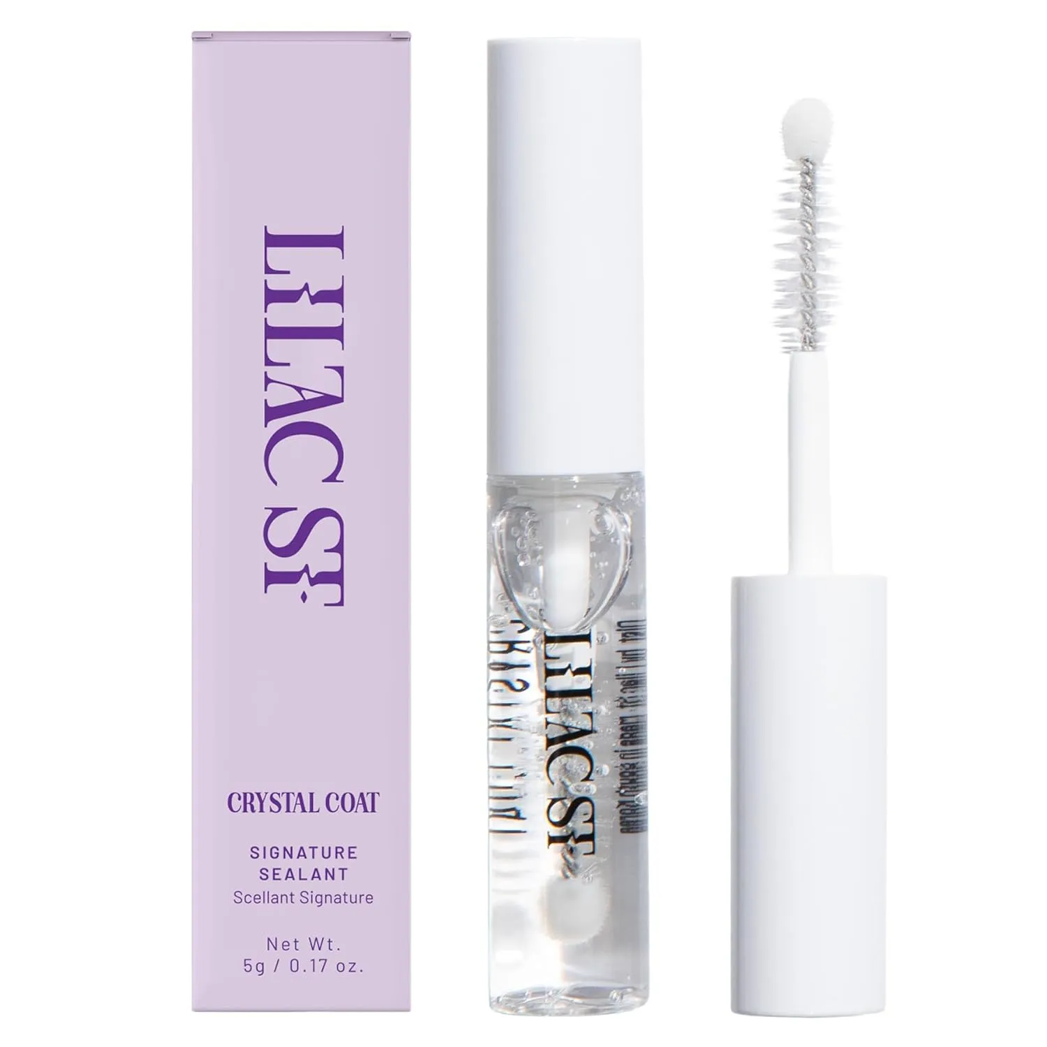 Lilac St. - Lilac Lash Crystal Coat - Glossly & Clear Lash Sealant - Long Lasting Lash Application - Extend Wear - Brush Applicator Tip - Waterproof - Cruelty Free, Vegan, Women Founded