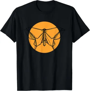 Lineart Paper Crane Folding Owl Master Origami T-Shirt