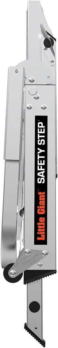 Little Giant Ladders, Safety Step, 2-Step, 2 foot, Step Stool, Aluminum, Type 1A, 300 lbs weight rating, (10210BA), Gray