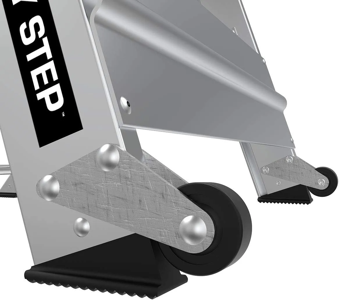 Little Giant Ladders, Safety Step, 2-Step, 2 foot, Step Stool, Aluminum, Type 1A, 300 lbs weight rating, (10210BA), Gray
