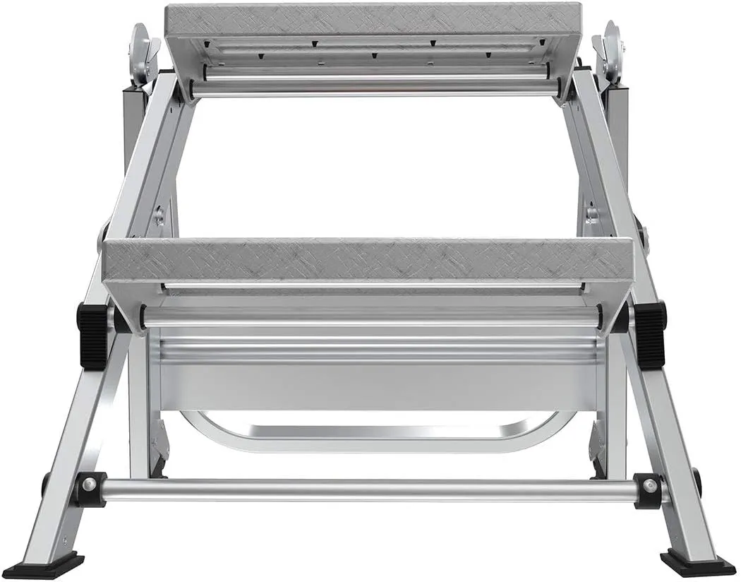 Little Giant Ladders, Safety Step, 2-Step, 2 foot, Step Stool, Aluminum, Type 1A, 300 lbs weight rating, (10210BA), Gray