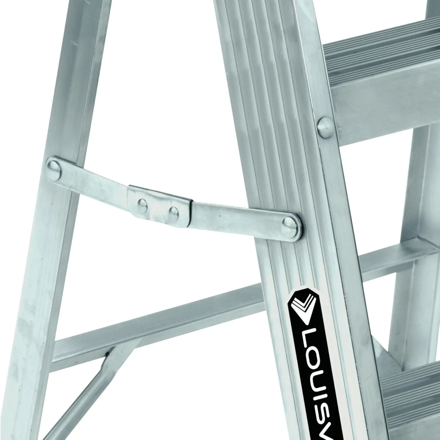 Louisville Ladder 2-Foot Aluminum Step Stool Industrial, 300-Pound Load Capacity, Type IA, AS3002