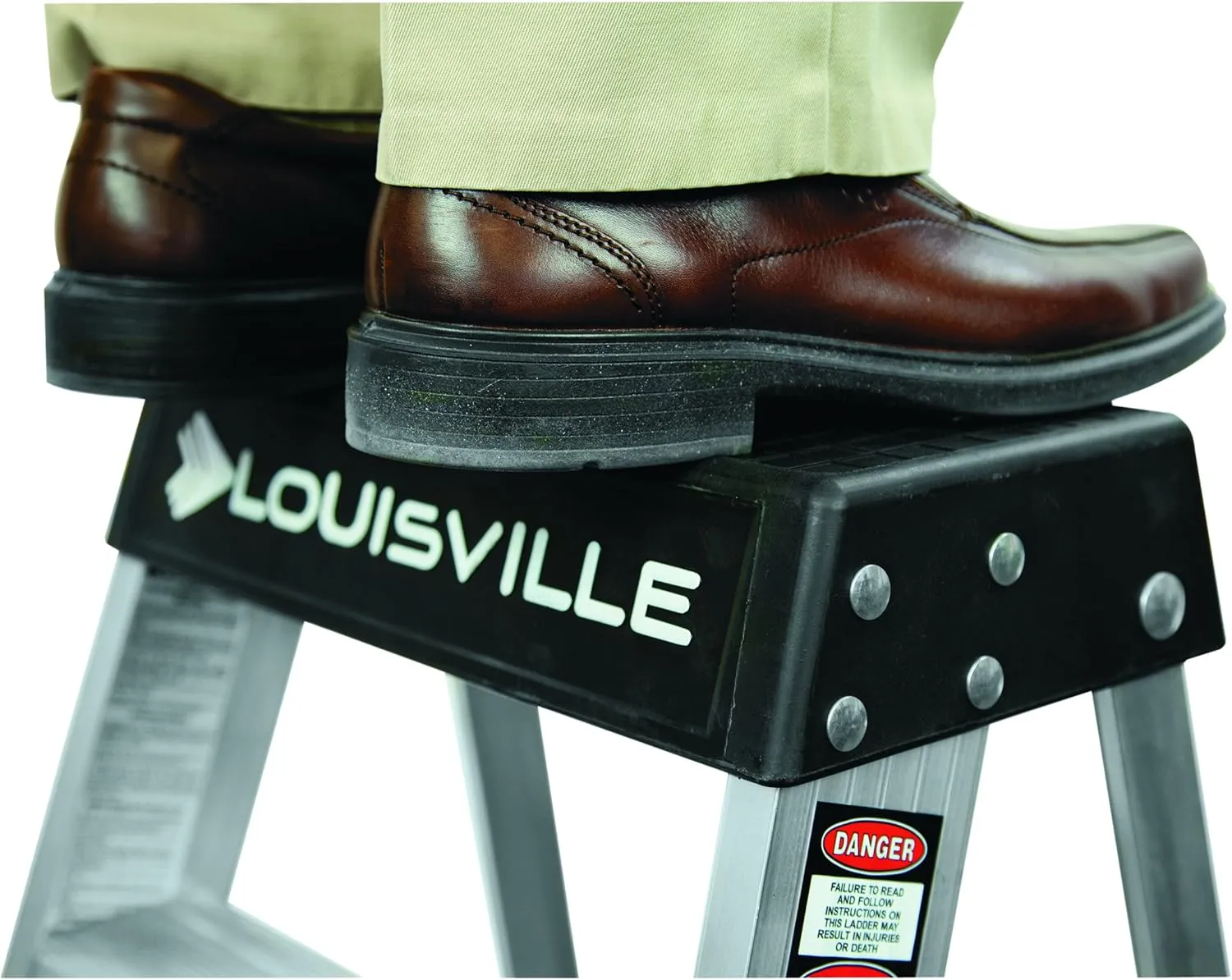 Louisville Ladder 2-Foot Aluminum Step Stool Industrial, 300-Pound Load Capacity, Type IA, AS3002