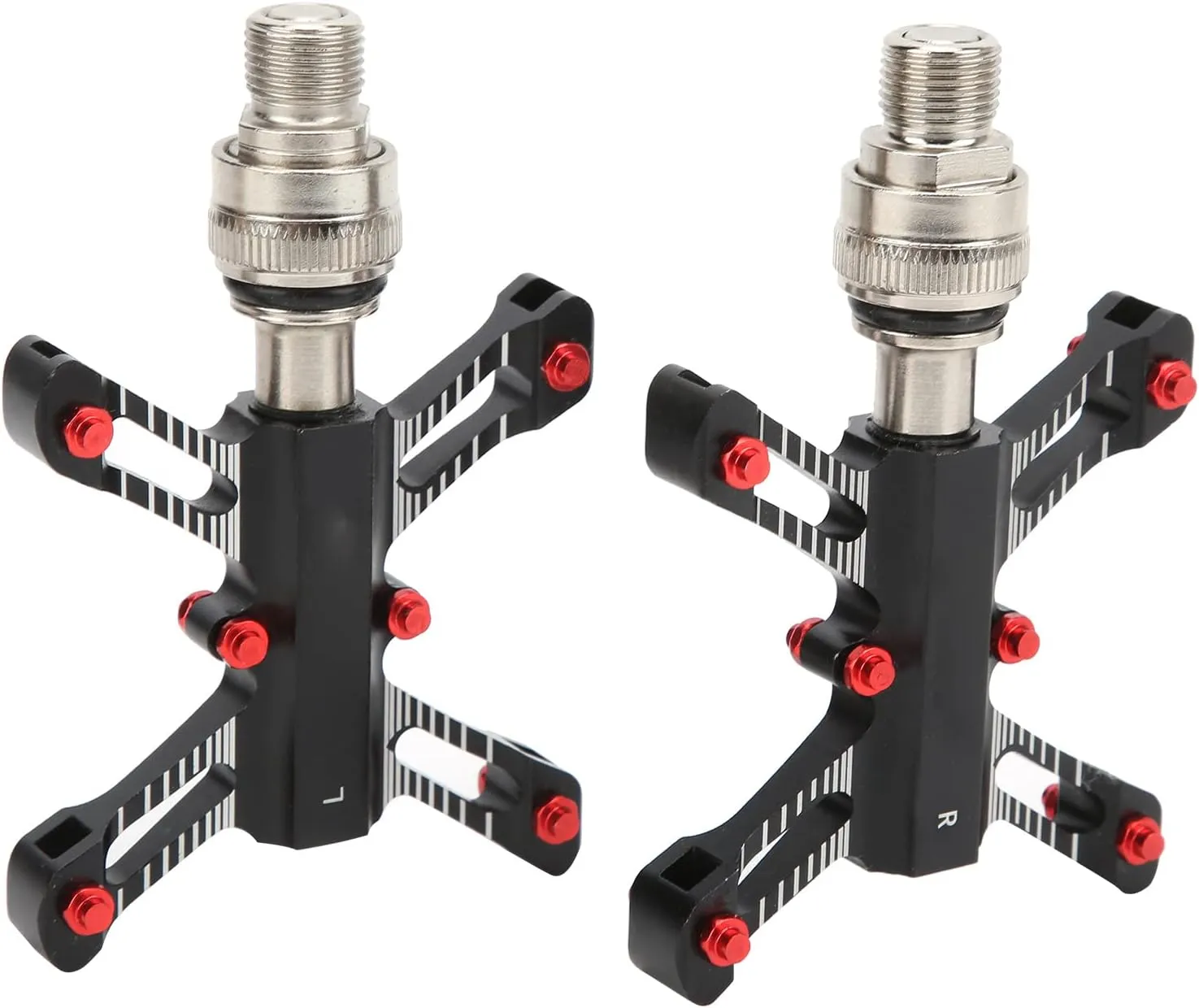 Majatou Quick Release Pedal Made of Aluminum Anti Slip Ultra Light 9/16 inches, Suitable for, Mountain Bikes, Folding Bikes, Road Bikes, Leisure Bike Pedals