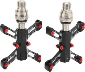 Majatou Quick Release Pedal Made of Aluminum Anti Slip Ultra Light 9/16 inches, Suitable for, Mountain Bikes, Folding Bikes, Road Bikes, Leisure Bike Pedals