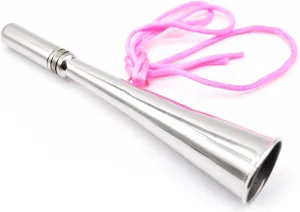 MARINE CITY Heavy Duty 304 Grade Stainless Steel Manual Handheld Air Horn – Fog Horn Loud Signal Whistle for Emergency Back Up Marines Boats Yachts (Pack of 1)