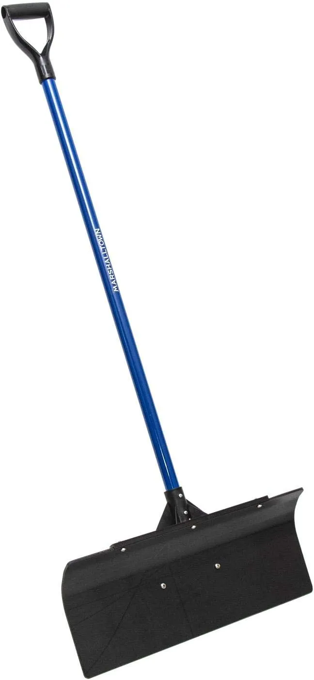 Marshalltown Polar Pusher Snow Shovel, Non-Stick Blade Makes Pushing Snow Easy, Proudly Made in The USA, 24 Inch, SNOWP24