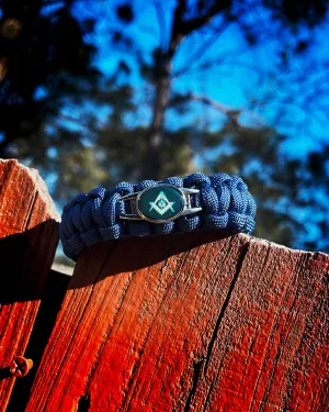 Masonic Bracelet / Mason Bracelet / Paracord Bracelet True Blue