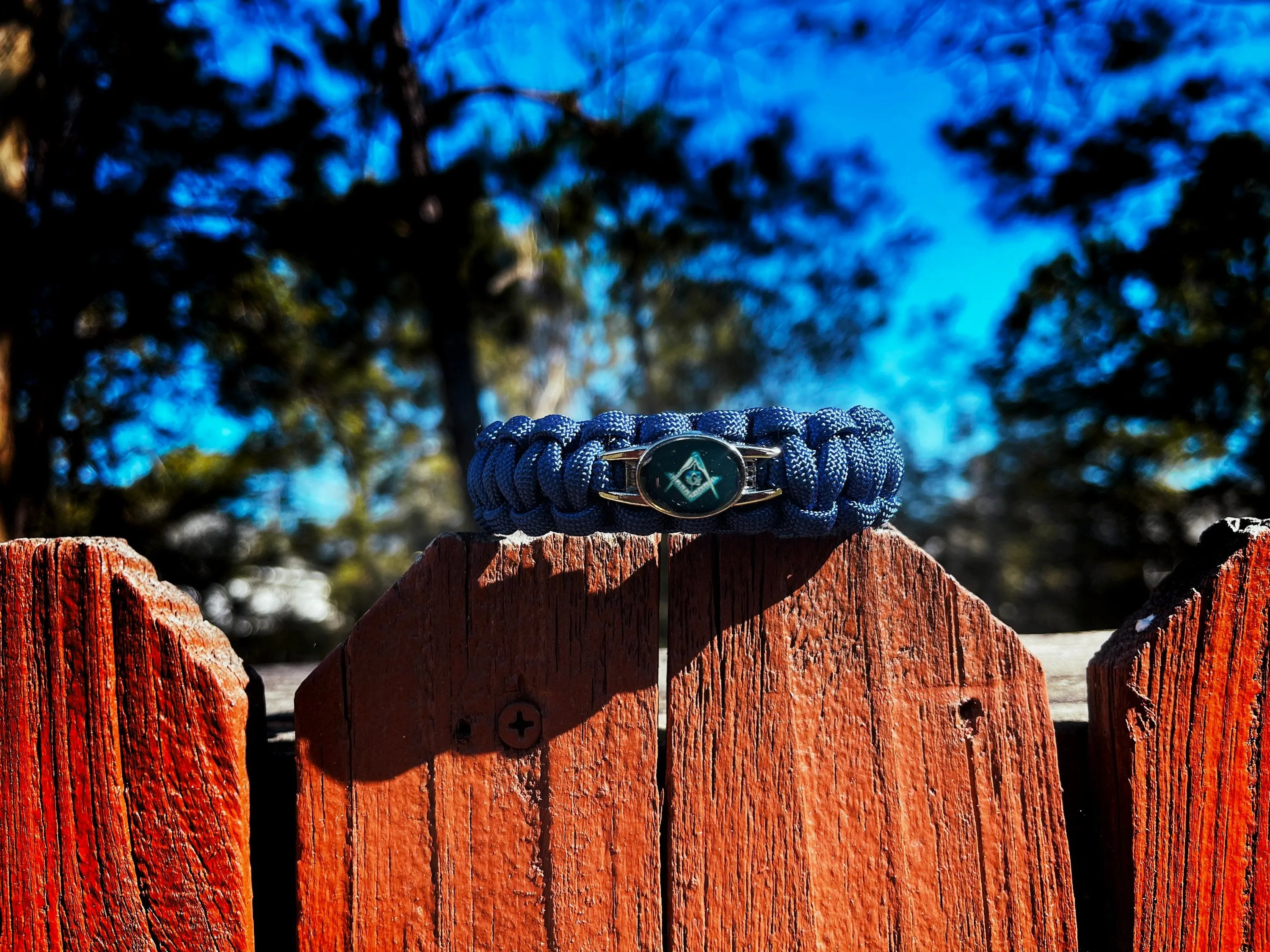 Masonic Bracelet / Mason Bracelet / Paracord Bracelet True Blue