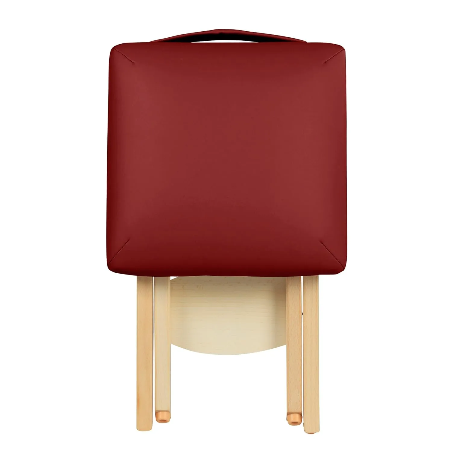 Master Massage Wooden Handy/Folding Massage Stool Burgundy