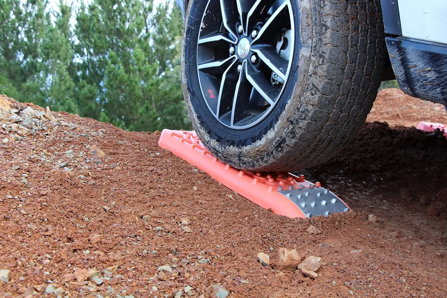 Maxsa 20322 Metal Gripped Escaper Buddy Traction Boards for Off-Road Mud, Sand, & Snow Vehicle Extraction, Bendable, Unbreakable, Orange, 2 Pack