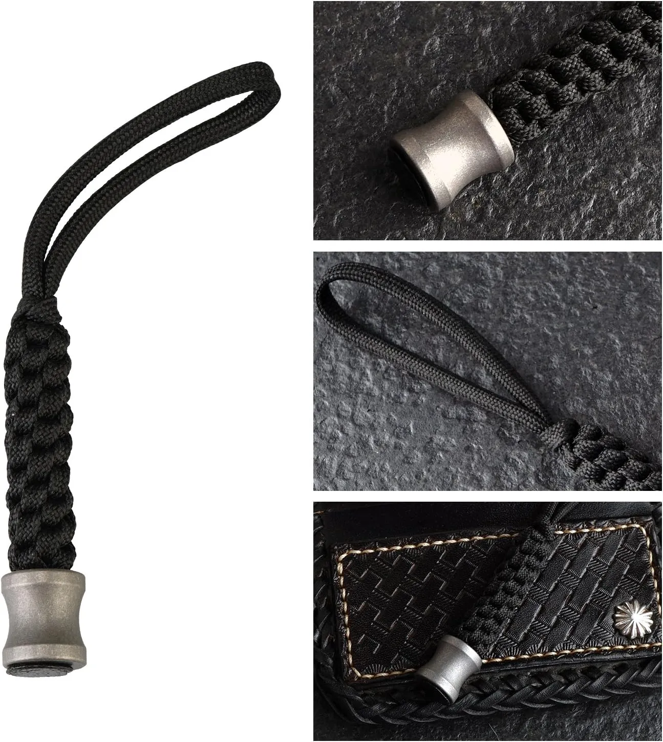 MecArmy FFT Titanium Paracord Bead, Knife Lanyard Beads Outdoor, EDC Accessories for Bracelet Necklace Mini Flashlight Backpack Keychain