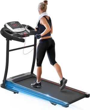 Merax Electric Folding Treadmills for Home 3 Level Incline Treadmill with Pulse Sensors, 2.5 HP Quiet Brushless with USB Charge Station, 7.5 MPH, 300 lbs Capacity