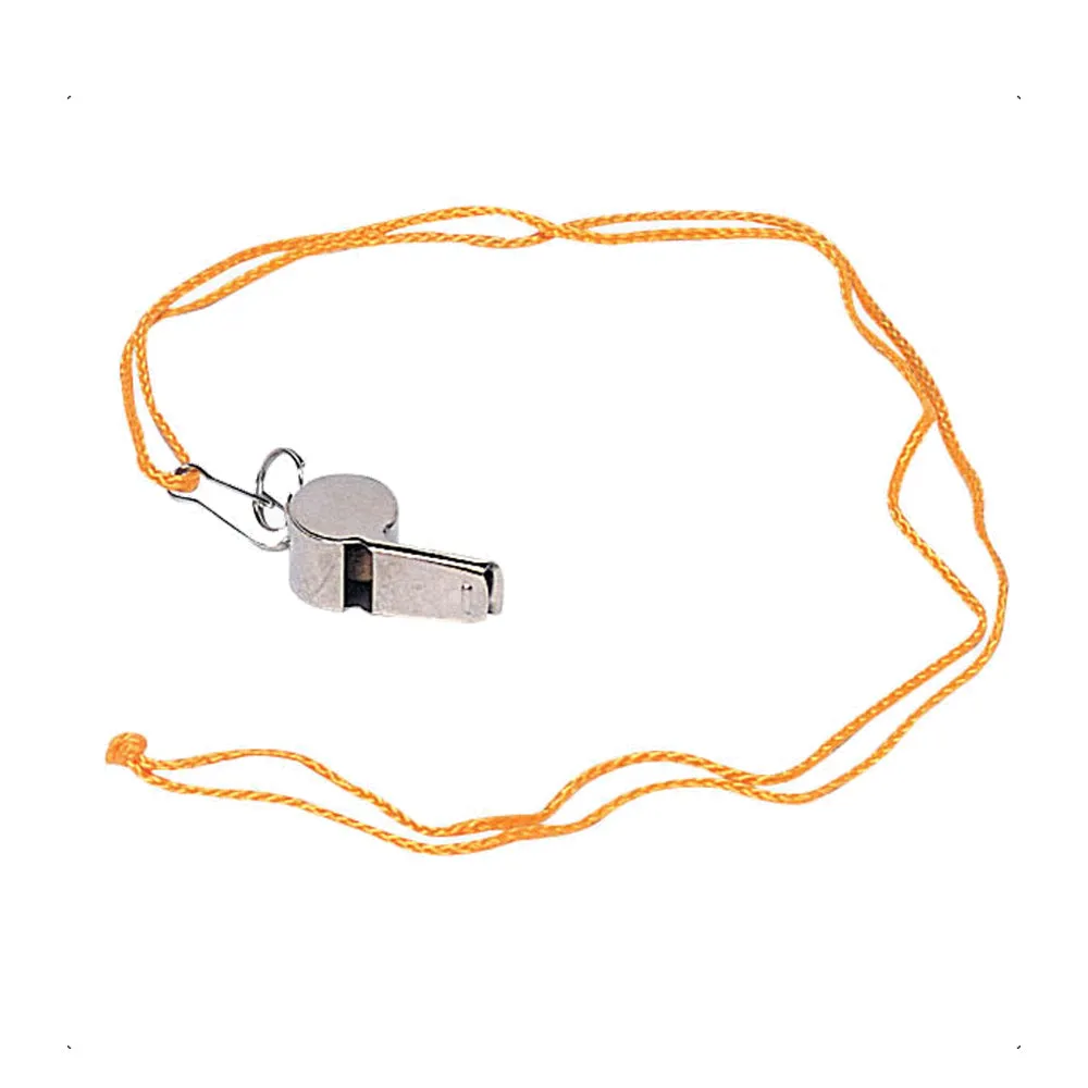 Metal Whistle with Lanyard