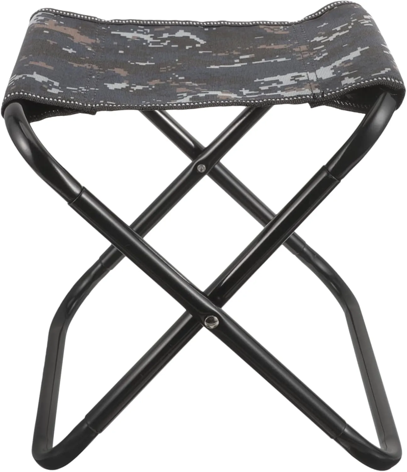 Mikikit Portable Compact Folding Stool for Outdoor Activities Lightweight Camping Chair for Fishing Gardening and Picnics Space Saving Design Camouflage