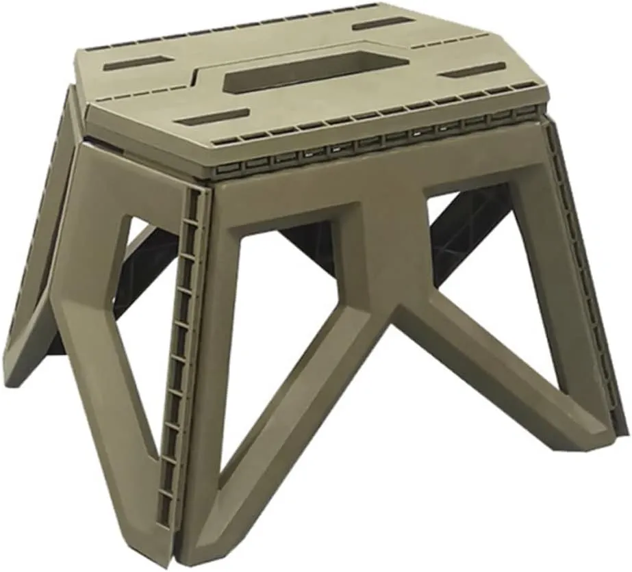 Milisten Folding Stool for Camping Durable Plastic Fishing Stool Easy to Carry Perfect for Hiking