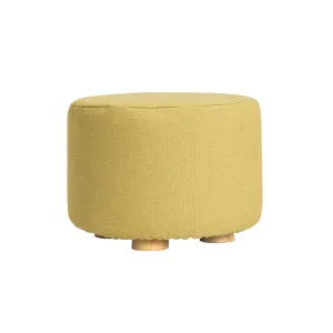 Mini Ottoman Pouffe Foot Stool - Mustard Yellow