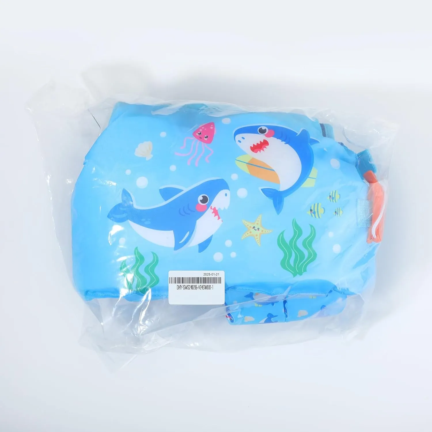 MoKo Toddler Swim Vest for Kids, Swim Arm Floaties 13-70lbs Cartoon Swimming Water Wings Pool Float Vests Sleeves Shoulder Straps Arm Band for Children Learn to Swim