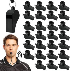 Mototo 100PCS Coach Whistle Sports Whistles with Lanyard Bulk Whistle Emergency Hiking Whistle Loud Crisp Sound Plastic Whistles for Adults Kids Ideal for Referees Polices Outdoor Sports
