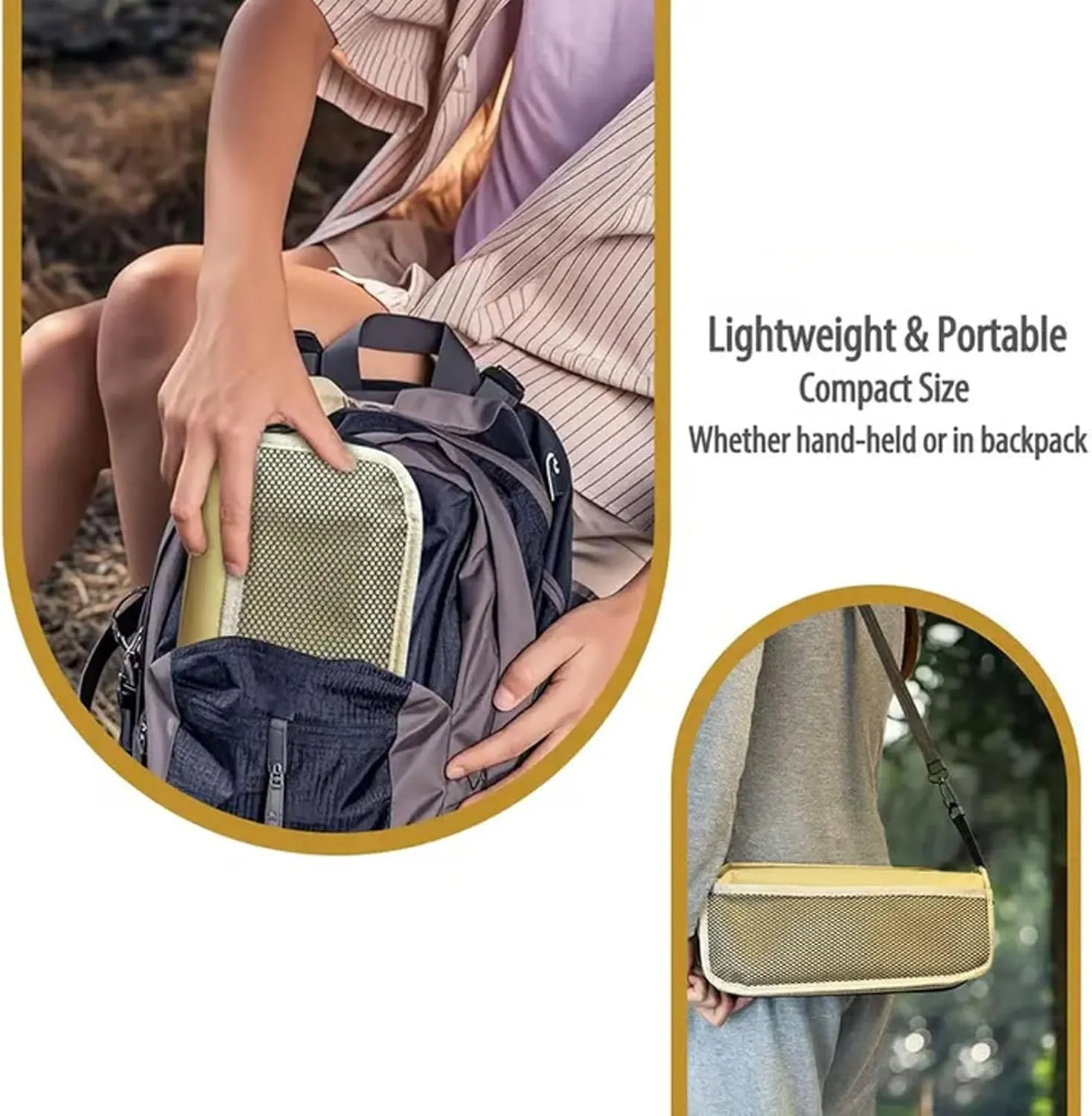 Mountaineering and Hiking Portable Stool, Ultra-Light Folding Stool, Foldable Stools with Carrying Bag, Ultralight Camping Stools for Hiking and Fishing Supports up to 265 Lbs (Black, Small)