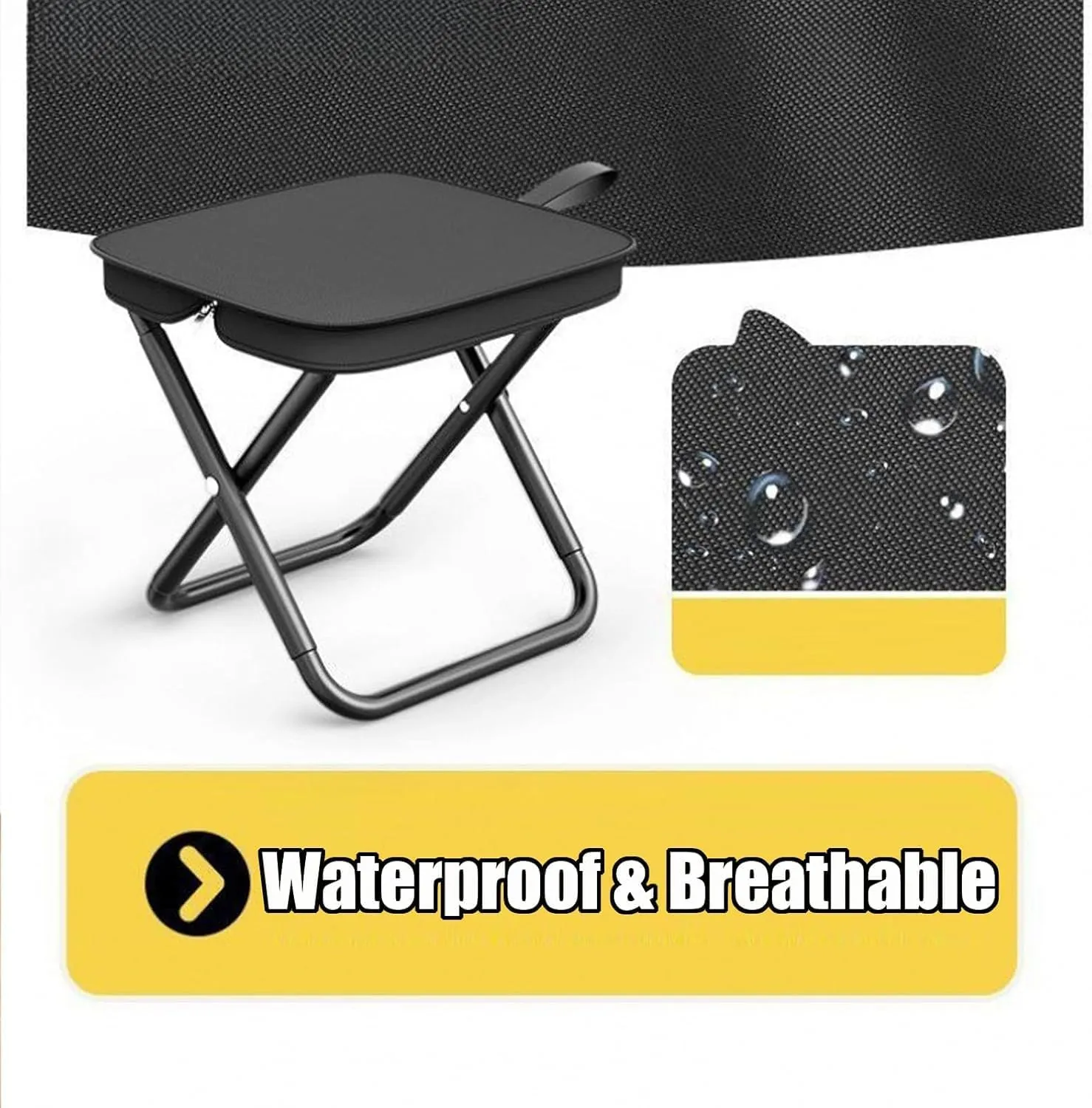 Mountaineering and Hiking Portable Stool,Ultralight Camping Chair, Compact Lightweight Lawn Chairs, Folding Chair, Collapsible Stool, 330 Lbs Capacity, Outdoor Seat Traveling, Fishing (2 Mix)