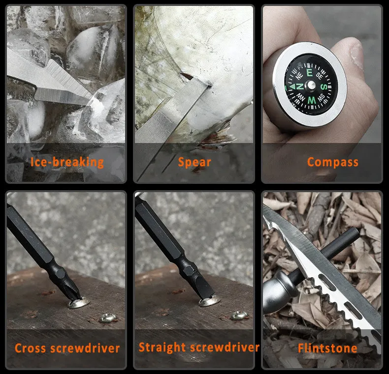 Multi-Functional Camping Shovel for Outdoor Adventure - Compact, Portable Armory Tool