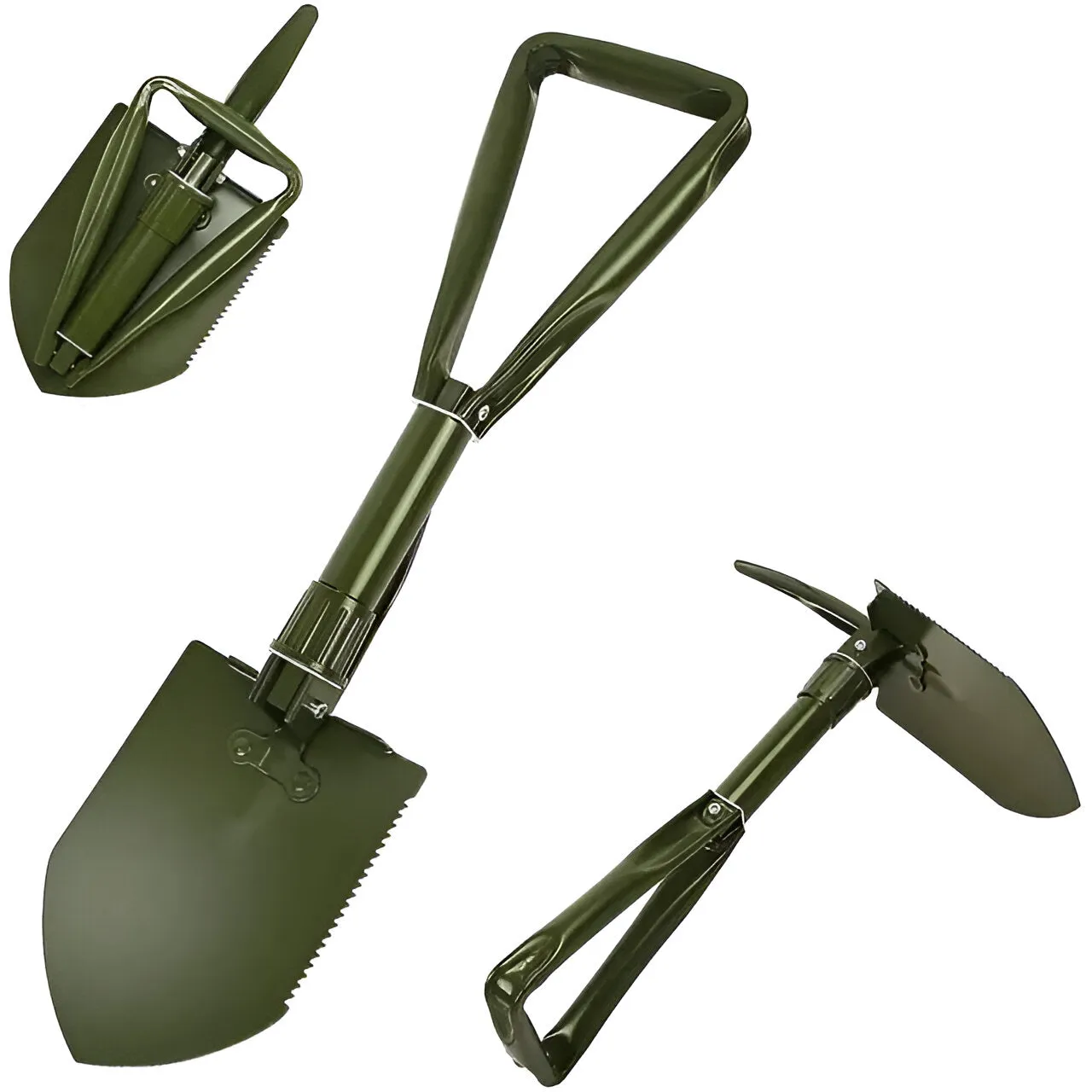 Multi-functional Three Folding Shovel For Outdoor Camping