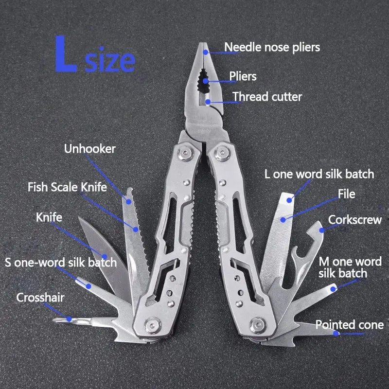 Multifunction Pocket Knife – Stainless Steel Survival Multi-Tool For Camping & Hunting