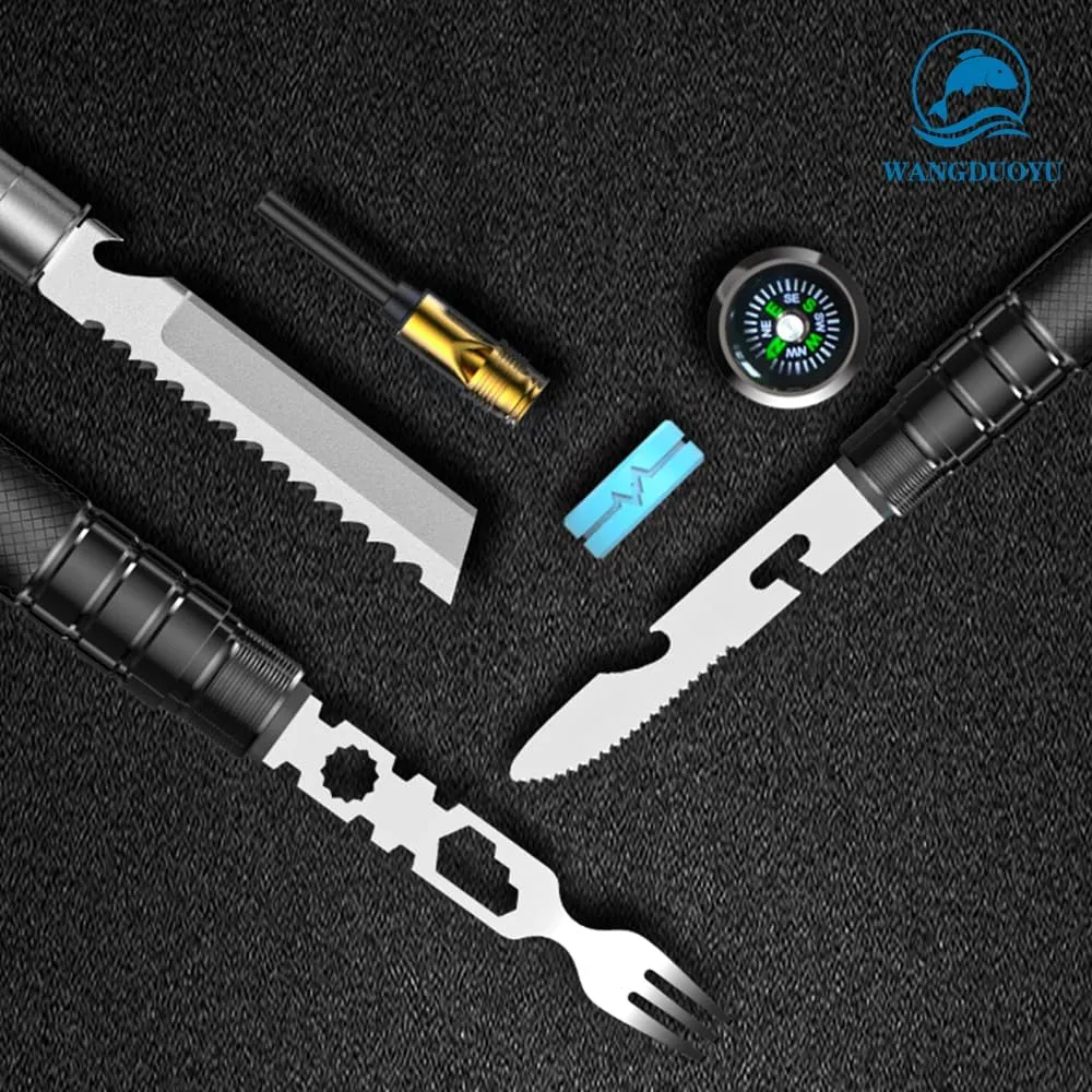 Multifunctional Folding Tactical Shovel Outdoor Survival Shovel Set Carbon Steel Suitable for Outdoor Camping Off-Road Hiking Backpack Emergency (TL1-F4)