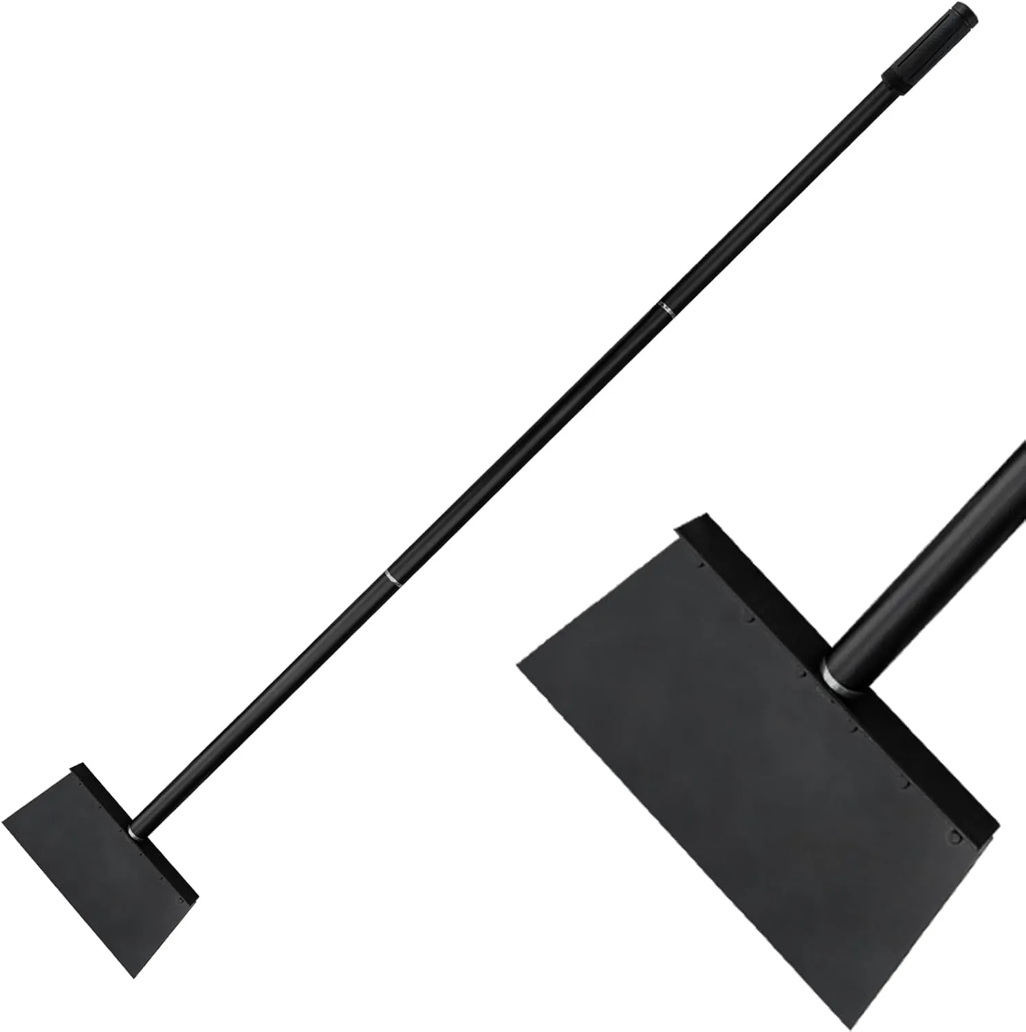 Multifunctional Garden Cleaning Shovel,Heavy Duty Flat Shovel with 53.5" Adjustable Handle,Gardening Sidewalk Cleaning Scraper,Garden Tool for Outdoor Weeding/Digging,Ice Scraper