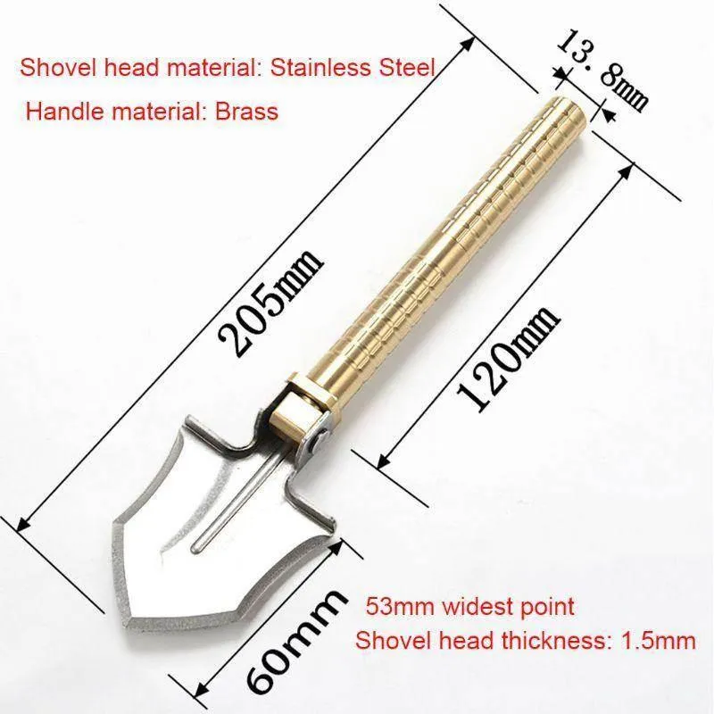 Multifunctional Mini Camping Shovel - 3-in-1 Tool for Outdoor Use
