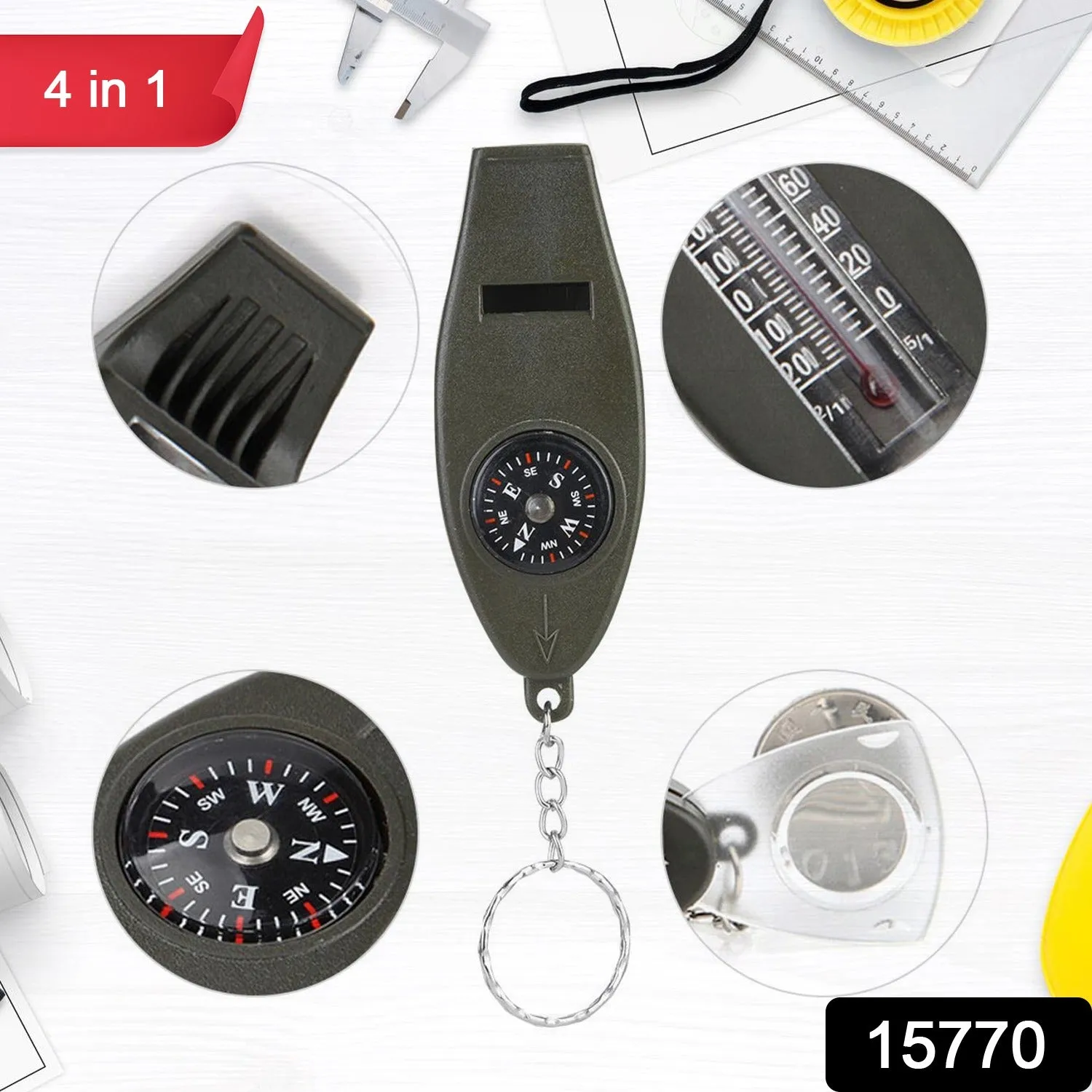 Multifunctional Survival (1 4 Minimalistic Whistle Pc) in Emergency Five-star 1
