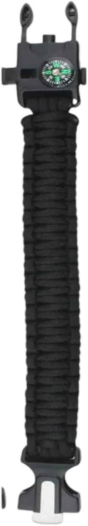 New 2025 4 in 1 Emergency Survival Bracelet for Men Outdoor Parachute Cord Wristband Whistle Paracord No Flintstones Jewelry Fashion Accessories Creative Gift