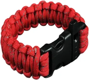 New 2026 Unisex 24.5Cm Nine Core Reflective Paracord Escape Emergency Glowing Plaited Rope Survival Saving Bracelet With Whistle Tools You Accessories Trendy Best For Gift Women And Men