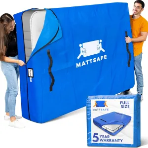 Nordic Elk Mattress Bags for Moving and Storage (Full) Heavy Duty Moving Supplies, 8 Sturdy Handles, Strong Zipper, Mattress Cover Bed Bags, Storage Cover Essentials Packing Protector