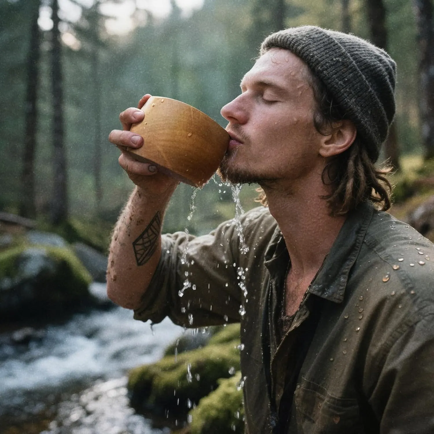 Nordic Kuksa 12oz (355ml), Handcrafted Wooden Mug Set – Bushcraft Gear. Crafted from natural hardwood. Perfect for camping, traveling, adventures, and home use. Easy to carry around – cool！