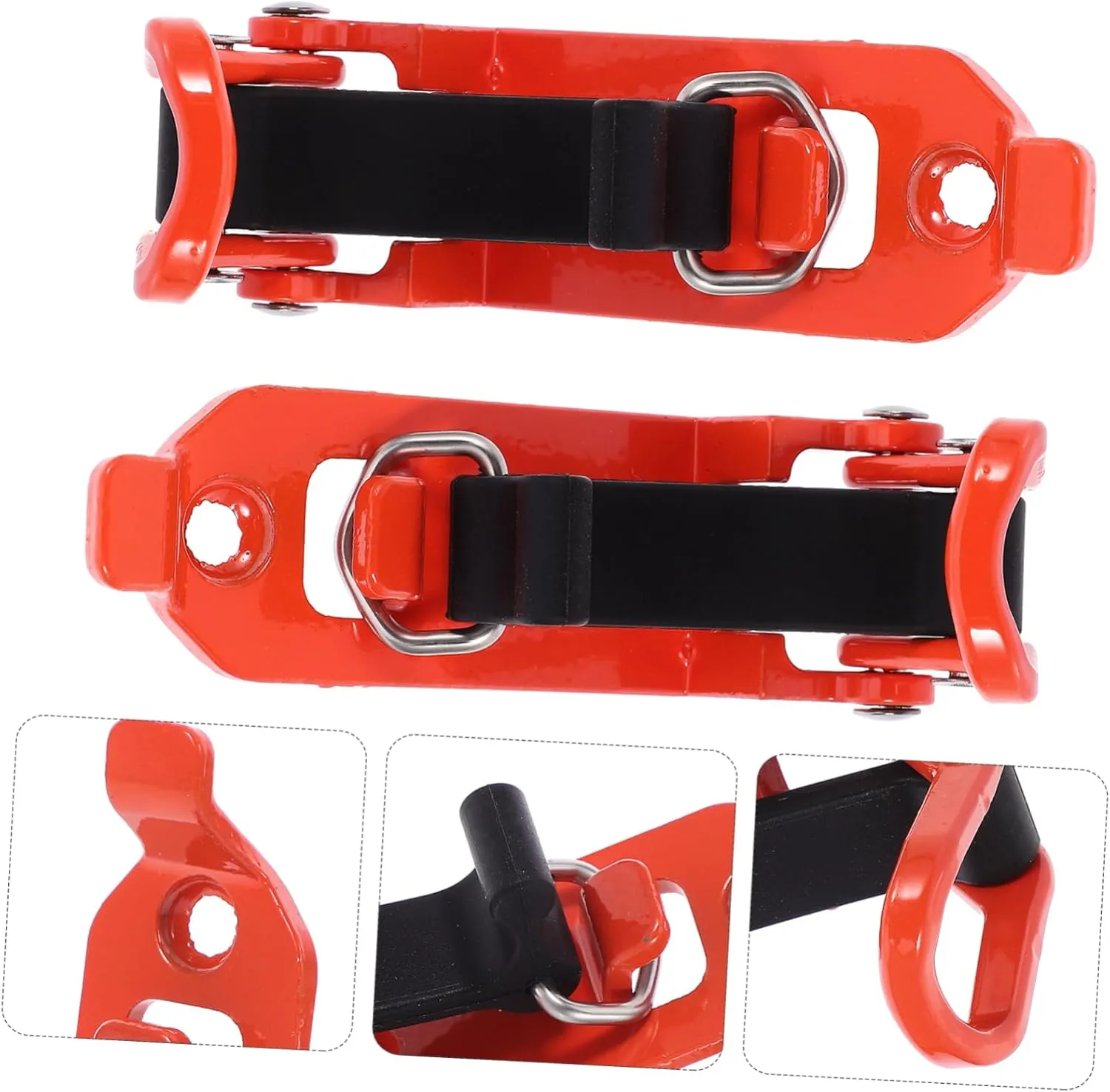 NUOBESTY 2pcs Clamp Roof Rack Shovel Holder Secure Car Mounting Tool Fixation for Effortless Installation and Reliable Support for Outdoor Adventures