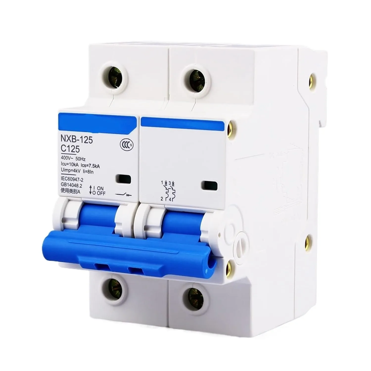 NXB-125 2P 63A 80A 100A 125A 220V 230V 50HZ Miniature Circuit Breaker MCB New DZ47(80A)