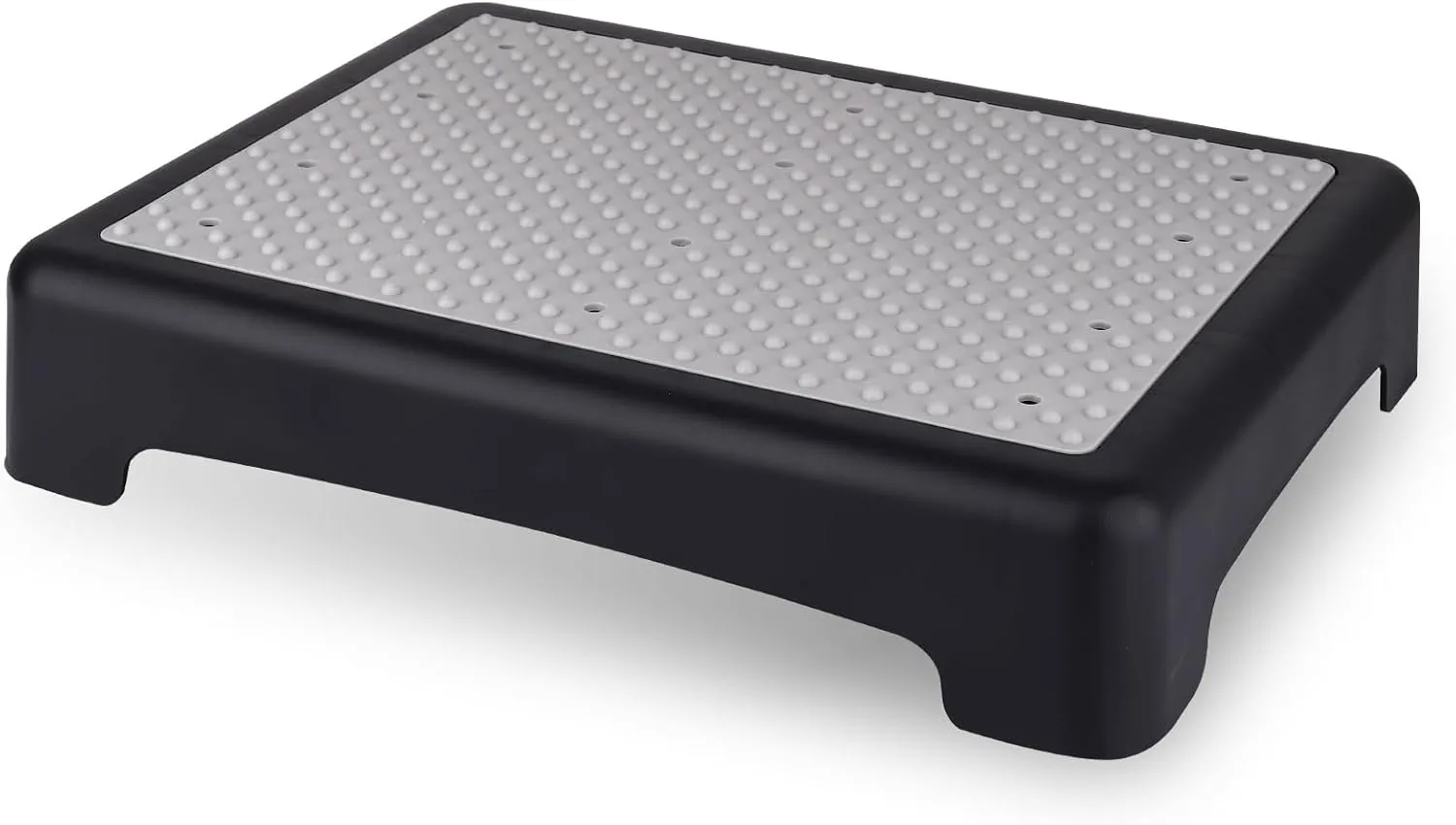 One Step Stool for Adults & Seniors, Indoor/Outdoor Portable Stair Assist, Platform Step, Non-Slip Bathroom, Step Stool for Car, Bedside, Office, Shower, Stairs, Bed, 450lbs Capacity (Grey)