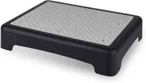 One Step Stool for Adults & Seniors, Indoor/Outdoor Portable Stair Assist, Platform Step, Non-Slip Bathroom, Step Stool for Car, Bedside, Office, Shower, Stairs, Bed, 450lbs Capacity (Grey)