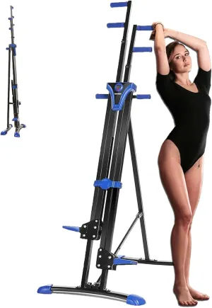 OPPSDECOR Upgraded Vertical Climber Exercise Machine, Folding Vertical Climber Cardio Exercise Machine Stepper Stair Climber for Full Body Workout Training