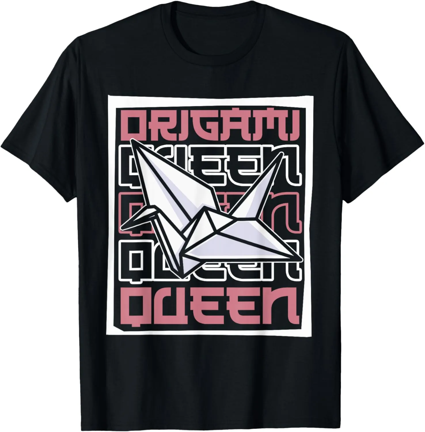 Origami Queen Folding Owl Paper Crane Master Origami T-Shirt