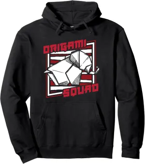 Origami Squad Folding Owl Paper Crane Master Origami Pullover Hoodie